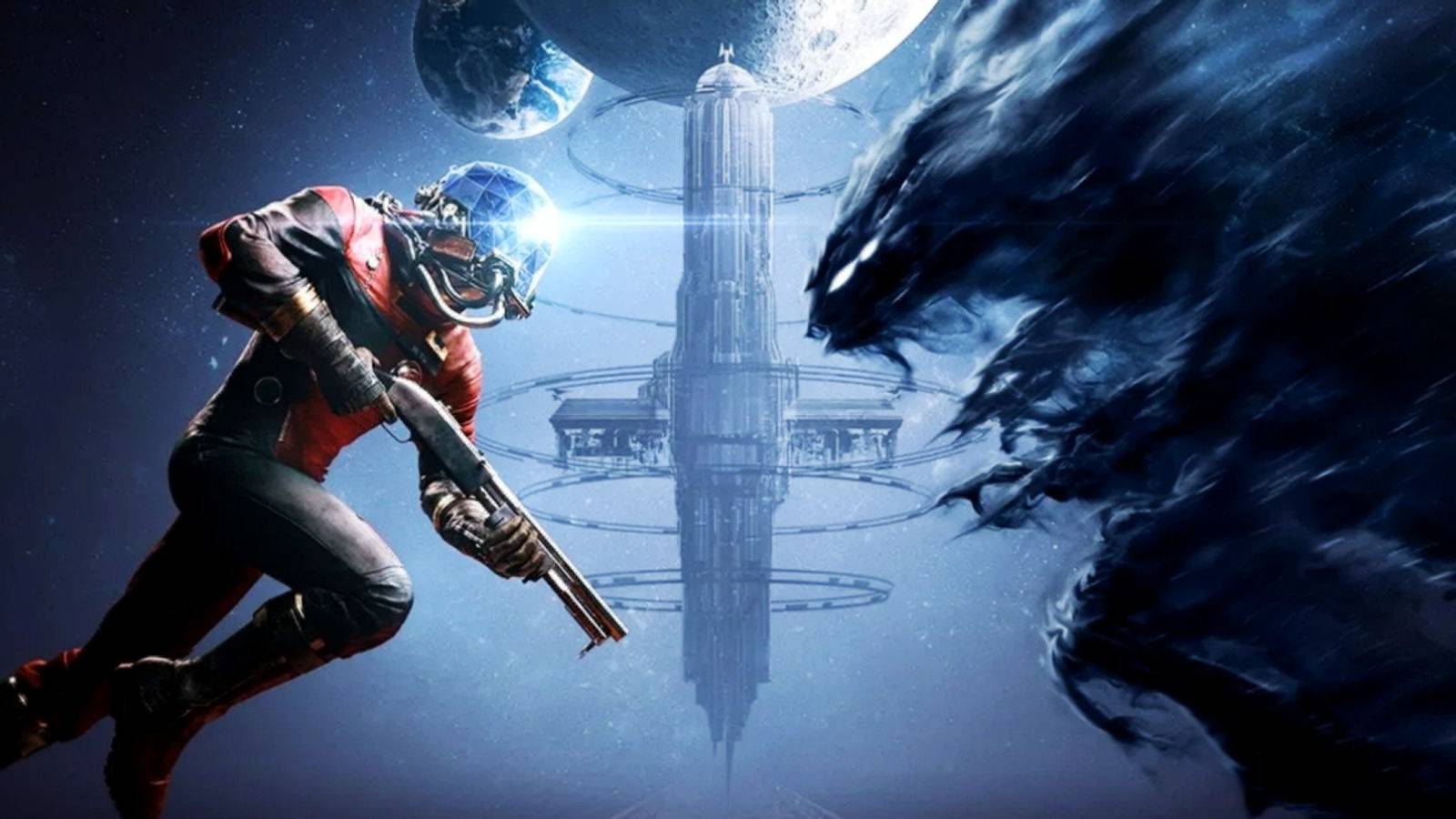 Prey Official Artwork With Morgan Yu And The Typhon Nightmare