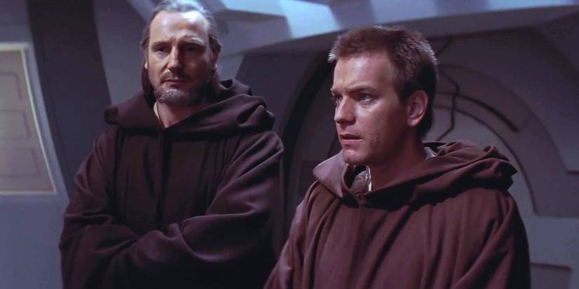 Qui-Gon and Obi-Wan in Star Wars The Phantom Menace