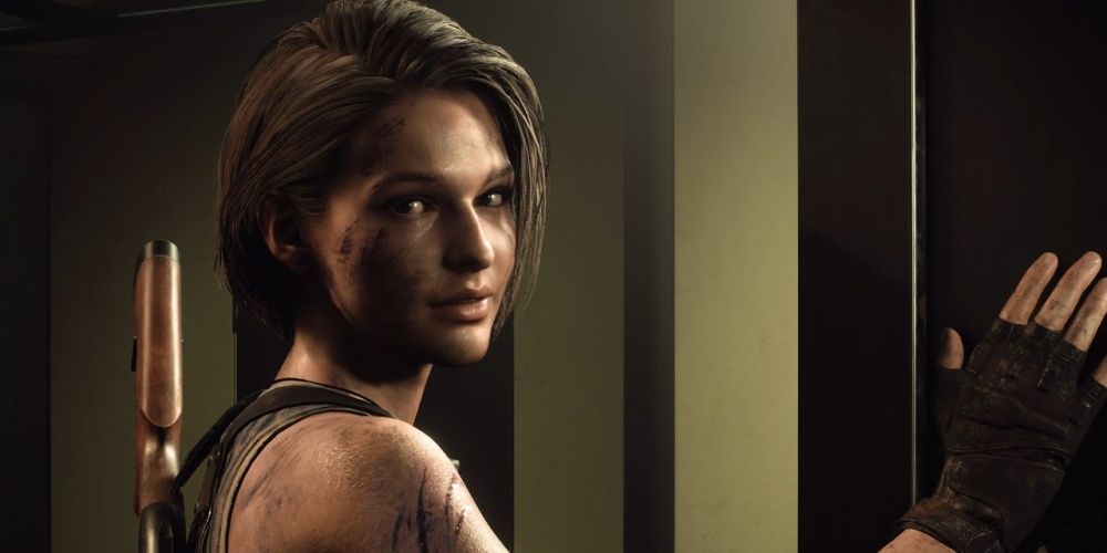 Resident Evil 3 Remake Jill Leaving Into Train Car and Looking Back