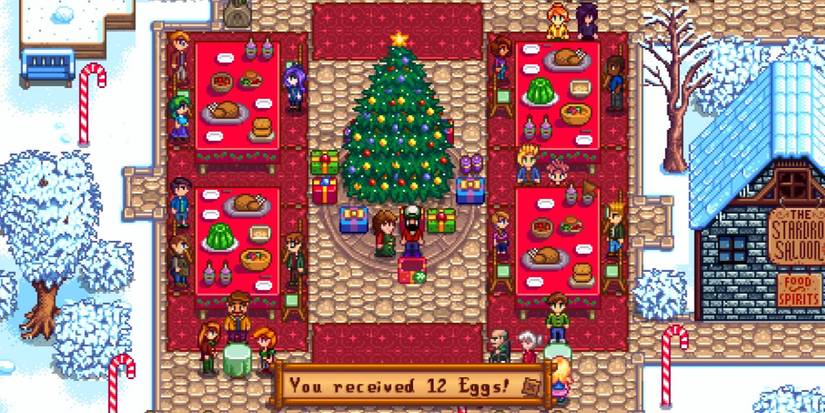 Player receiving eggs from Marnie