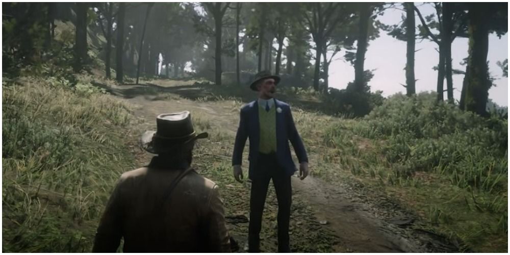 Red Dead Redemption 2 Gavin's Friend Calling For Gavin While Talking To Arthur