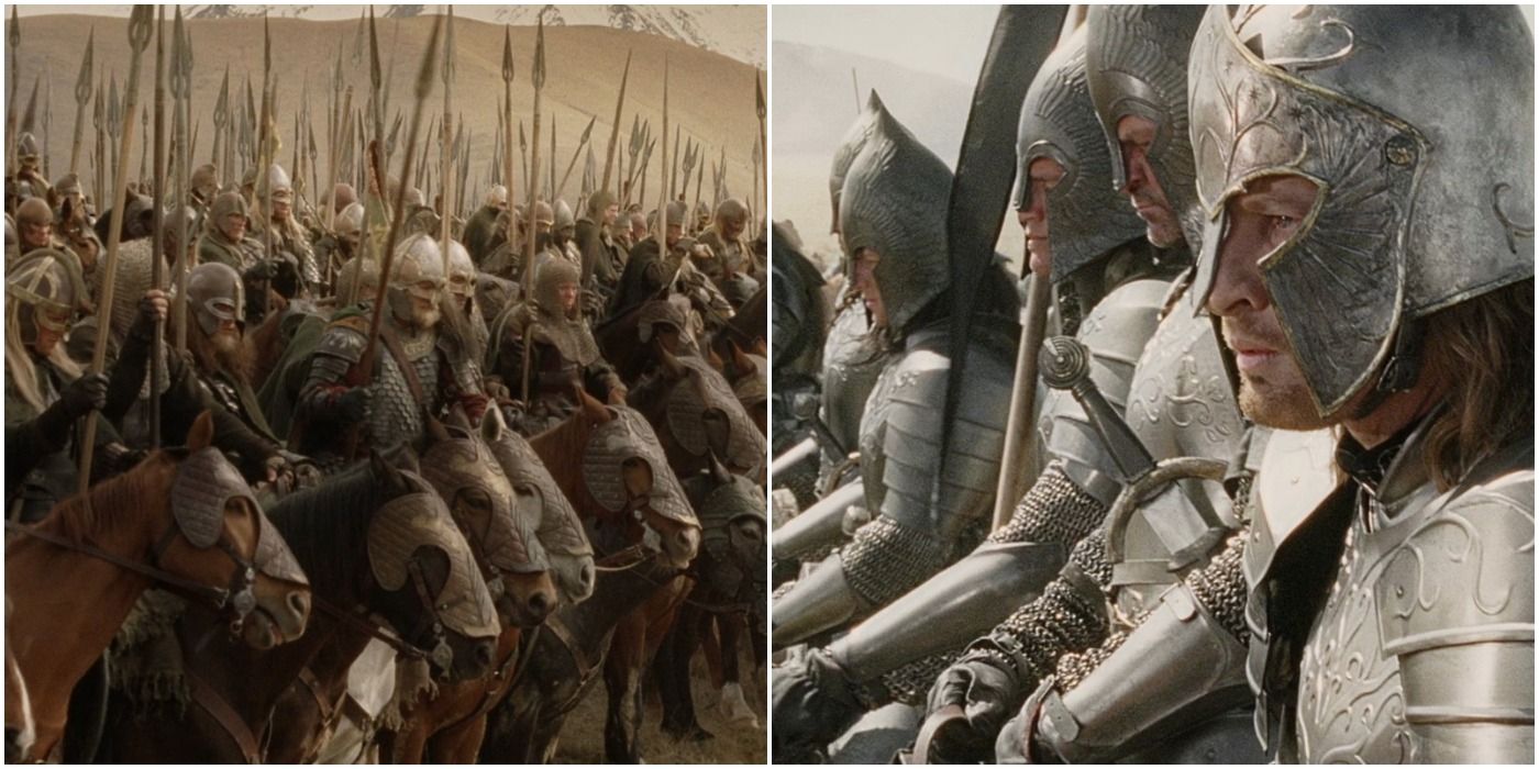 Rohan and Gondor are two separate kingdoms in The Lord of the Rings