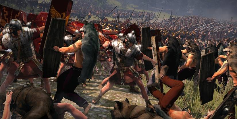 Roman Legionary Fighting From Total War Rome II