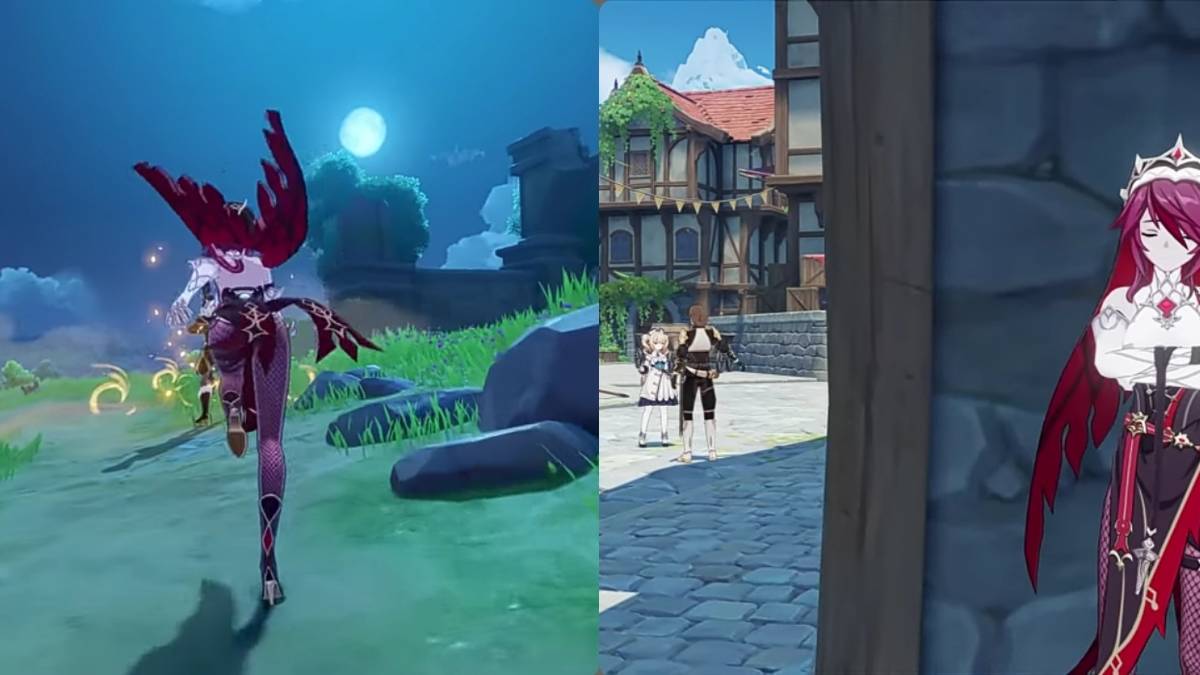 Rosaria running at night and hiding from Barbara