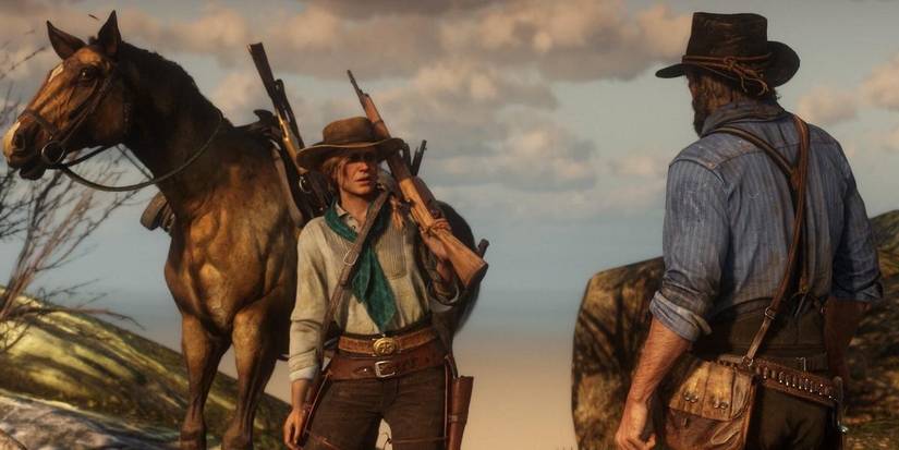 Arthur, Sadie Adler & Her Horse Bob From Red Dead Redemption 2