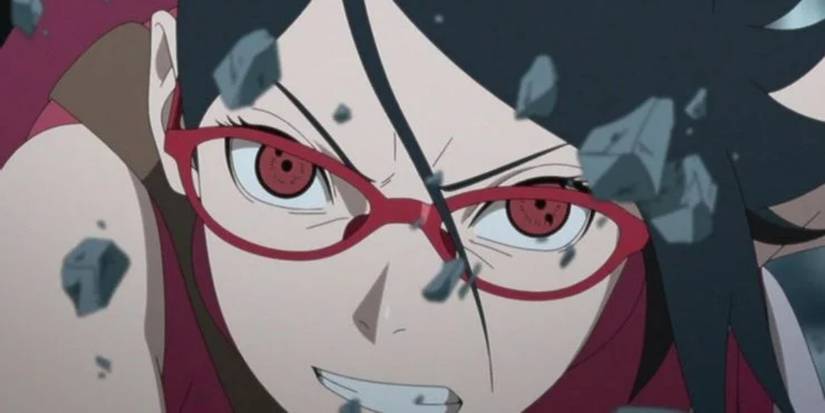 Sarada Using Her Sharingan