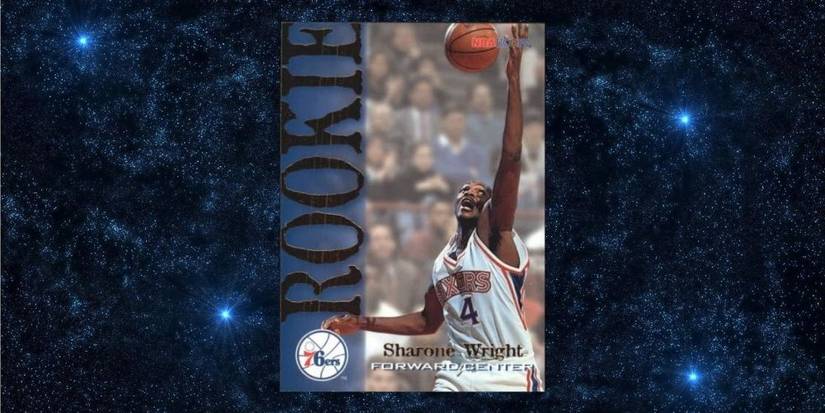 Sharon Wright Rookie Card with Starry Background