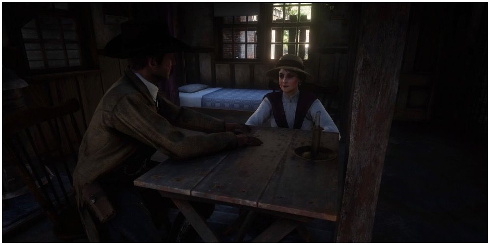 Red Dead Redemption 2 - Valentine's sheriff and his lover in the office