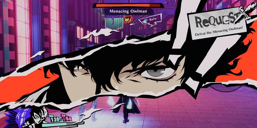 Persona 5 Strikers: Interrupting An Owlman Before It Attacks