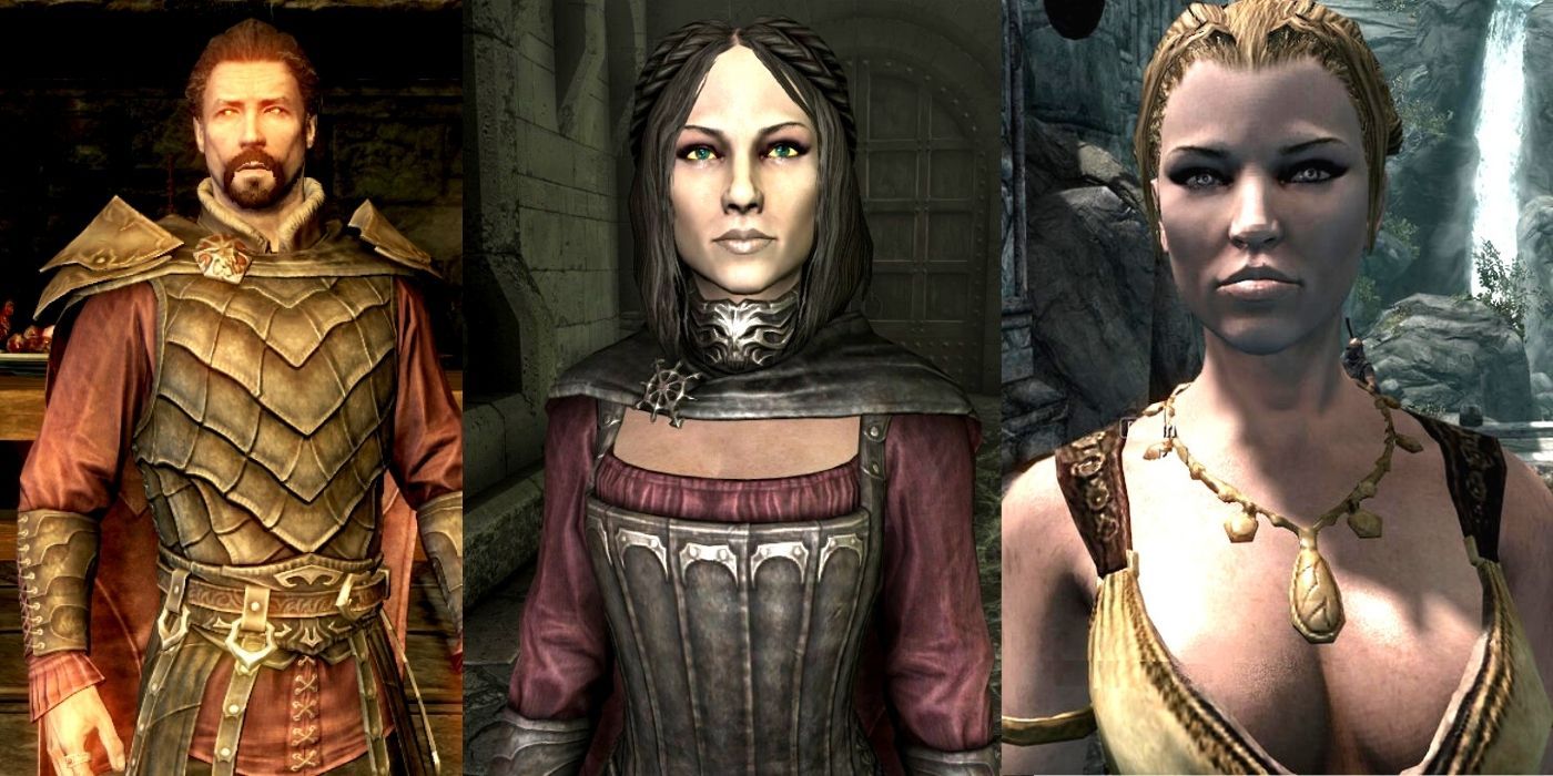 Lord Harkon, Serana, And Hroki Split Image