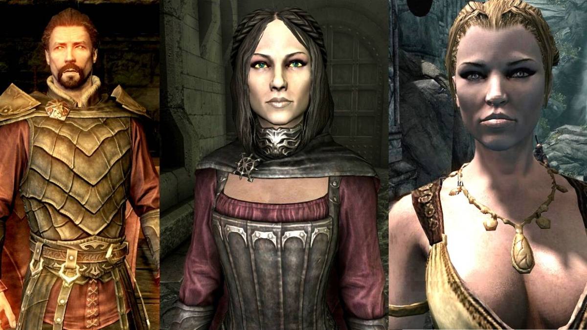 Lord Harkon, Serana, And Hroki Split Image