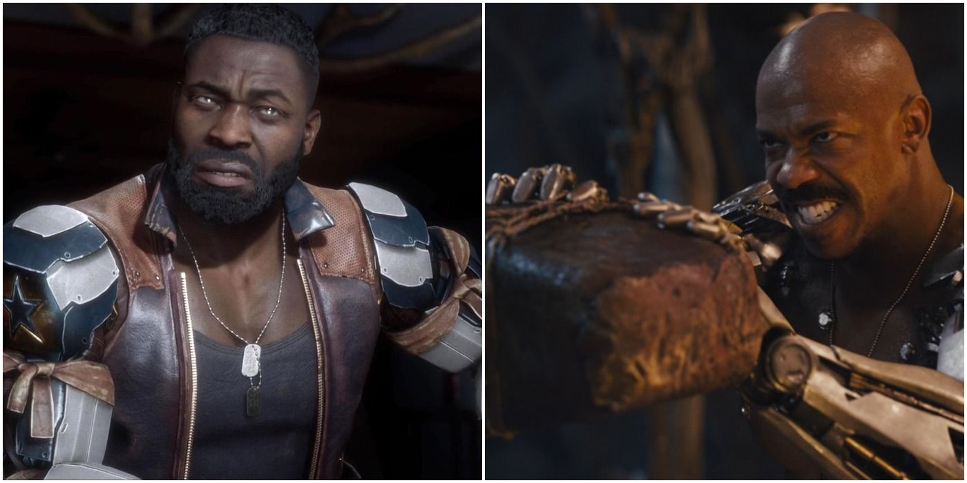 A Split Image Of Jax From Movie & Game