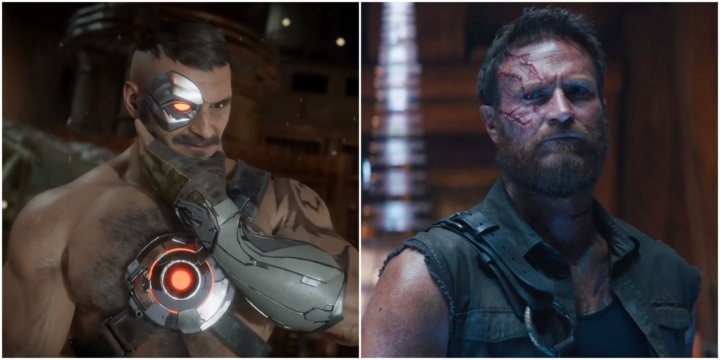 A Split Image Of Kano From Movie & Game