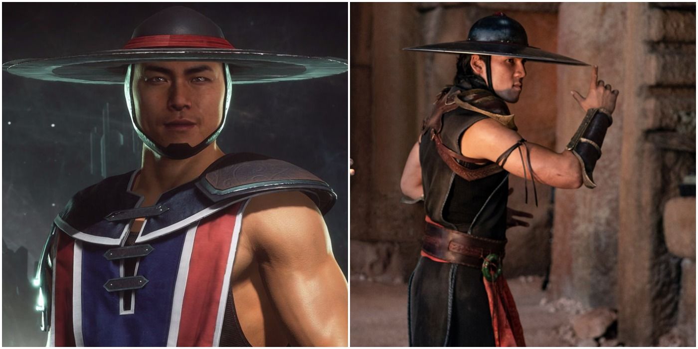 A Split Image Of Kung Lao From Game & Movie