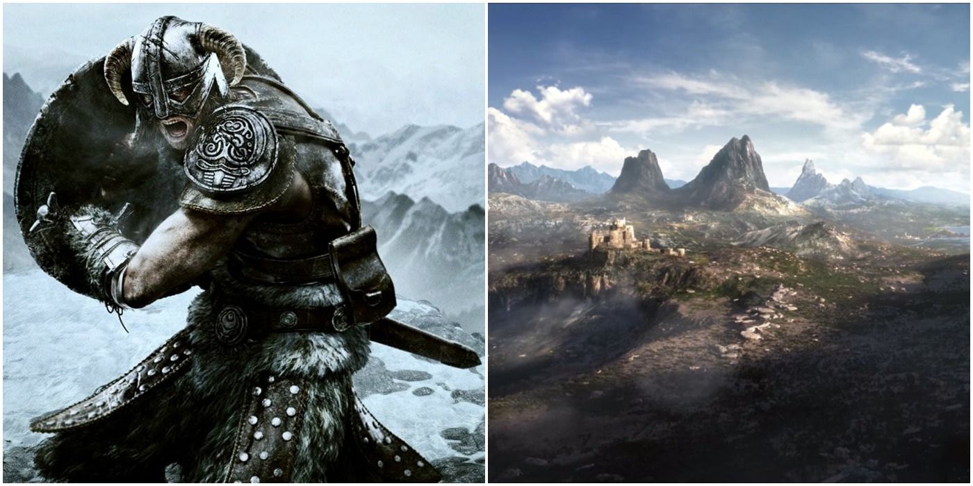 A Split Image Of The Dragonborn and TES 6