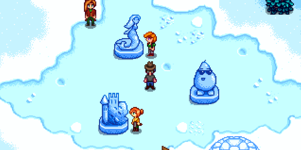The Ice Sculpture Contest From Stardew Valley