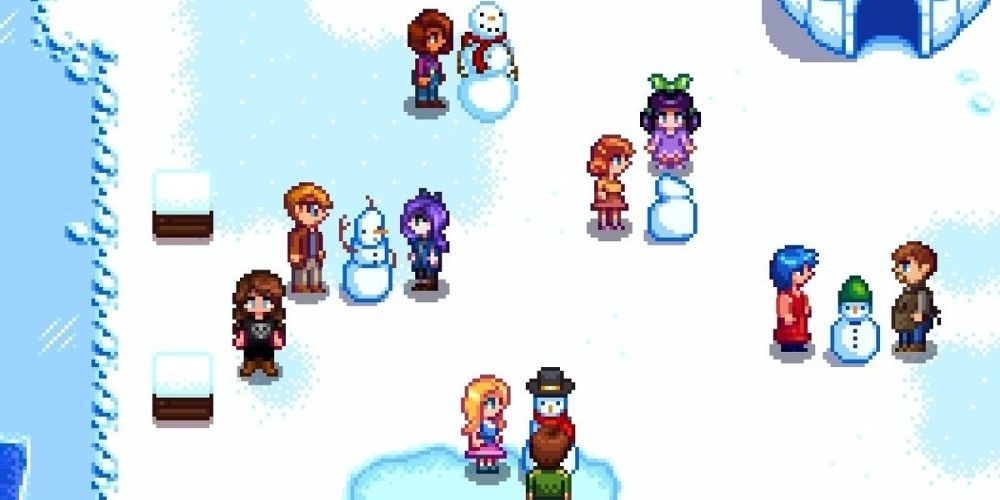 The Whole Town Of Stardew Valley Will Attend The Festival Of Ice