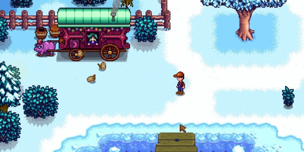 The Travelling Merchant Can Be Found In Many Different Spots Of Stardew Valley