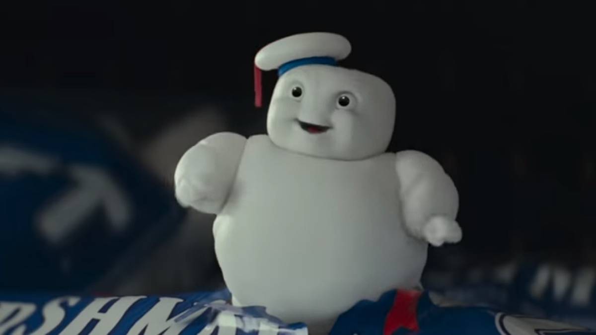 Baby Yoda Stay Puft in Ghostbusters Afterlife