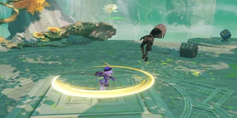 Qiqi attacking enemies