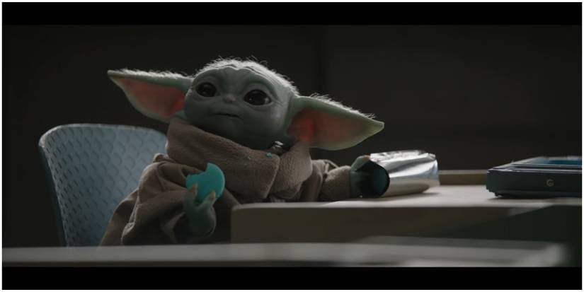 Screenshot of The Child Grogu from The Mandalorian