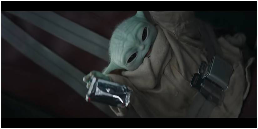 Screenshot of The Child Grogu from The Mandalorian