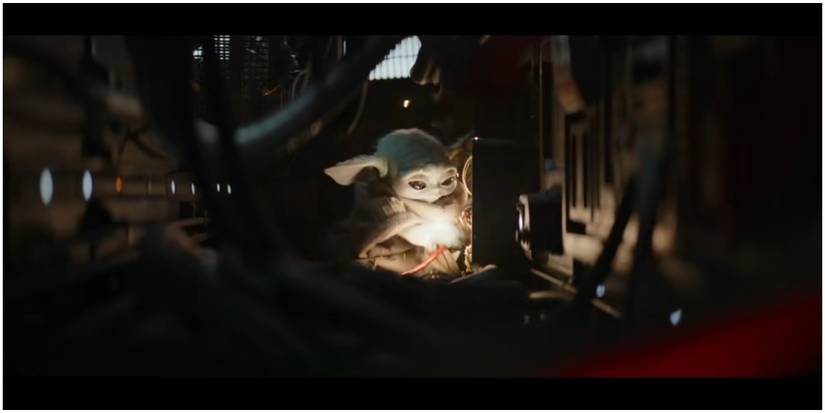 Screenshot of The Child Grogu from The Mandalorian
