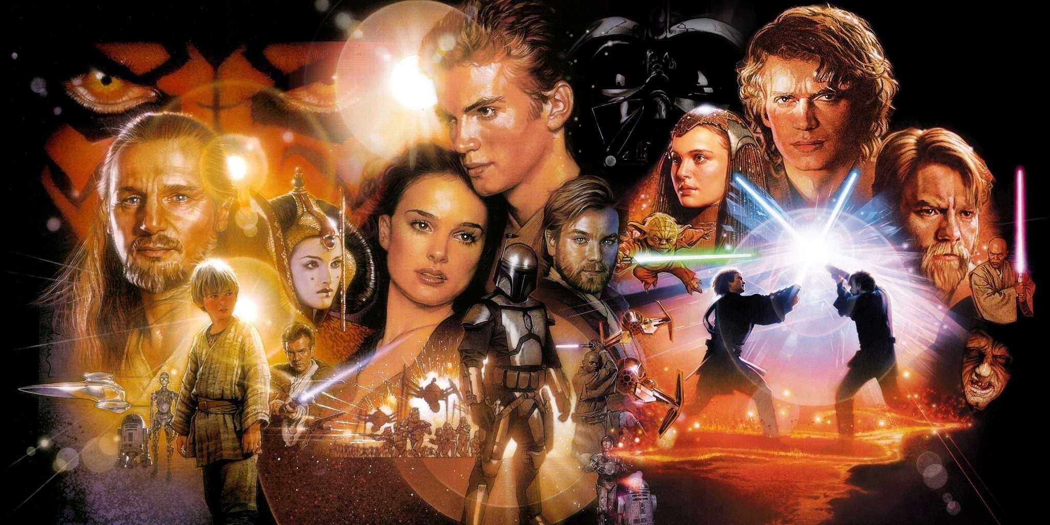The Star Wars prequel trilogy posters