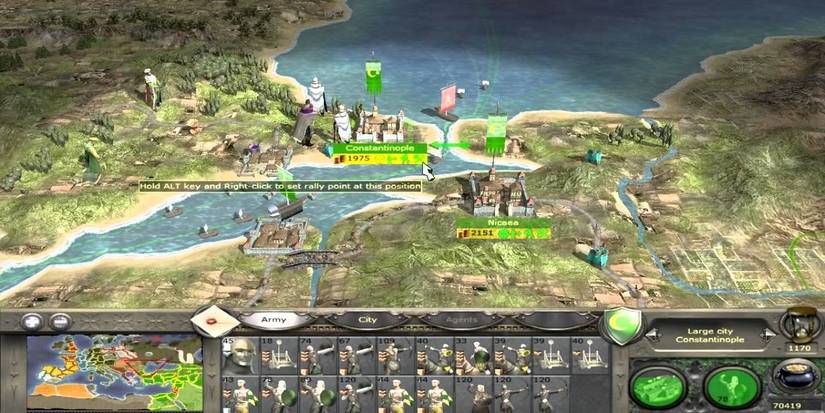 The Turks Campaign Map From Medieval II Total War