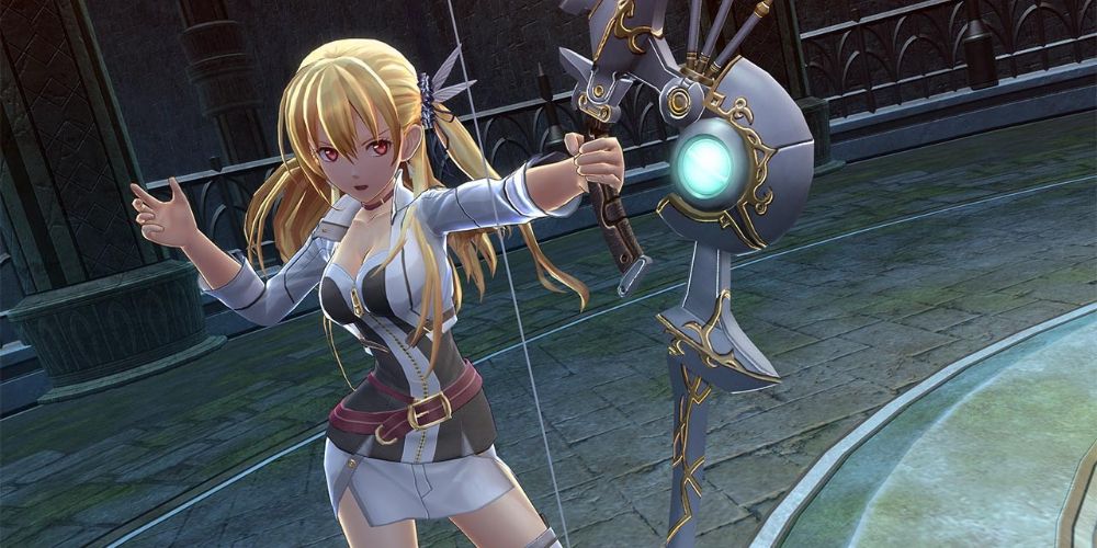 Trails of Cold Steel 4 Alisa Wielding Bow in combat