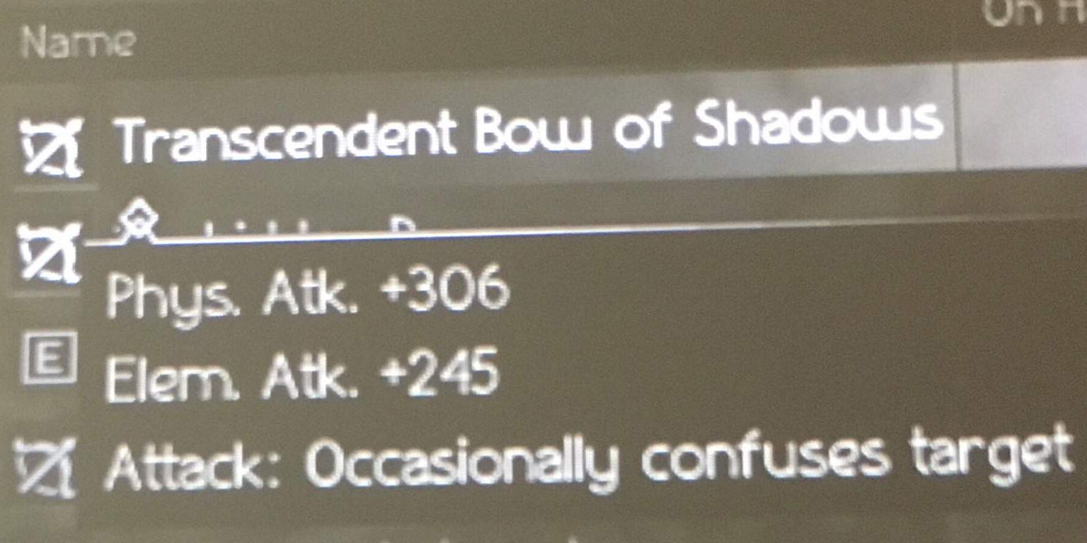 Transcendent Bow Of Shadows