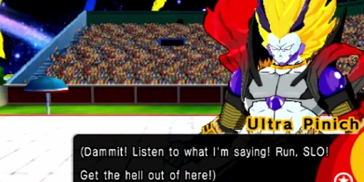 The player encounters Ultra Pinich in Dragon Ball Fusions