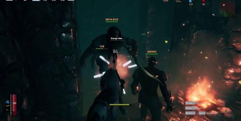 Draugr Elite In Valheim Can Be Identified By Their Glowing Purple Eyes