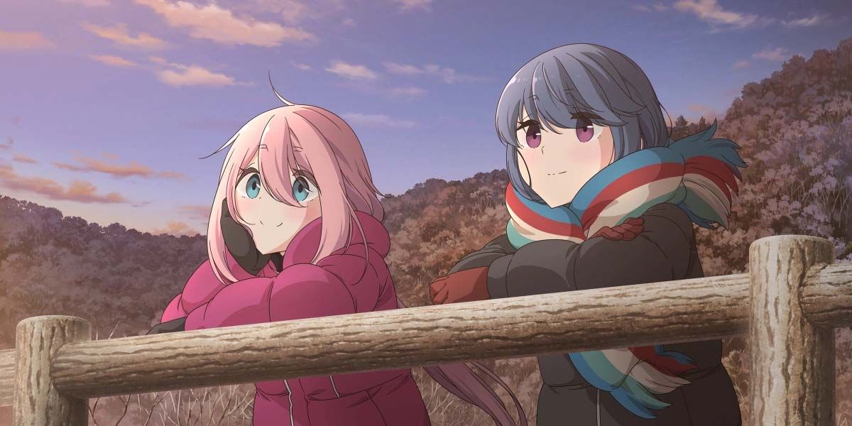 Yuru Camp anime, Rin and Nadeshiko