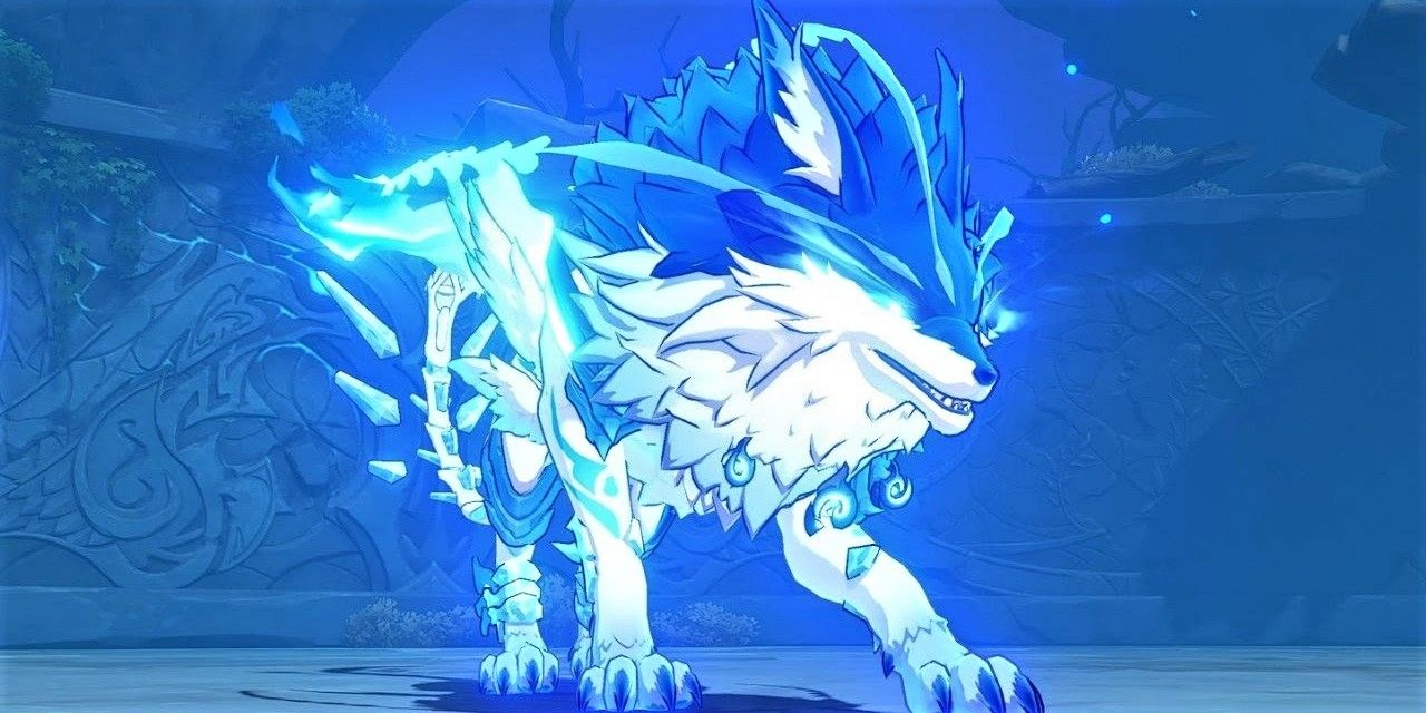 Genshin Andrius Boss Anemo Cryo Air Ice Transform Wolf Arena