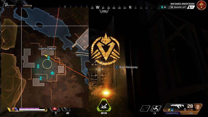 easter egg hologram in containment area of kings canyon