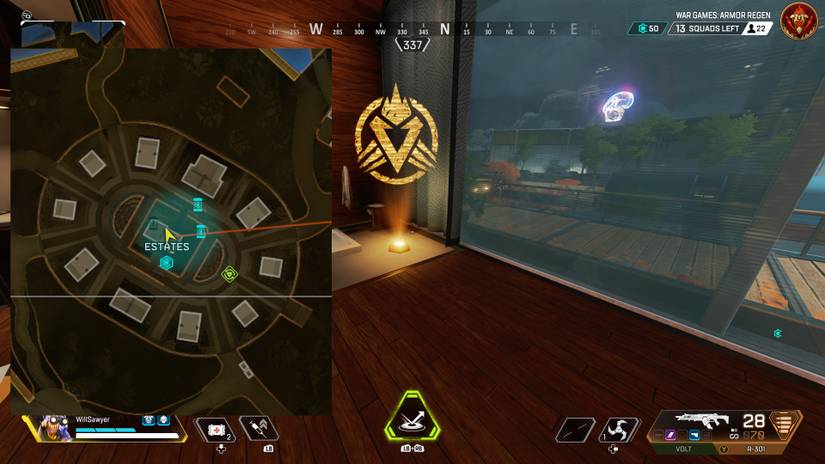 easter egg hologram in estates area of olympus