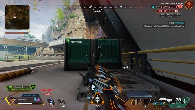 loba player behind cover while waiting for body shield to regenerate