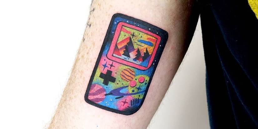 Gameboy Color Tattoo Graphics 10 Real Retro Console Tattoos Gamers Have Gotten