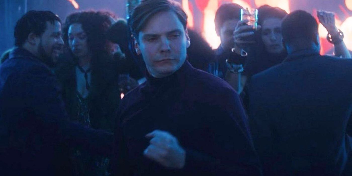 Baron Zemo dancing on Falcon and Winter Soldier