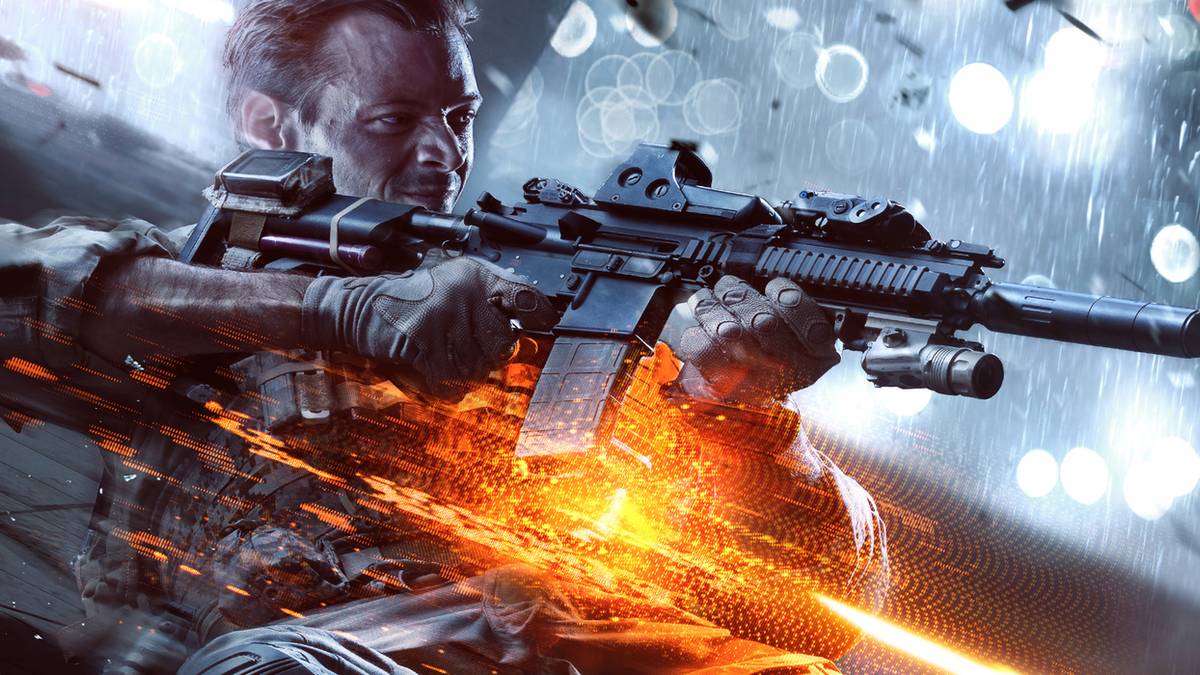 battlefield 4 key art soldier leaning