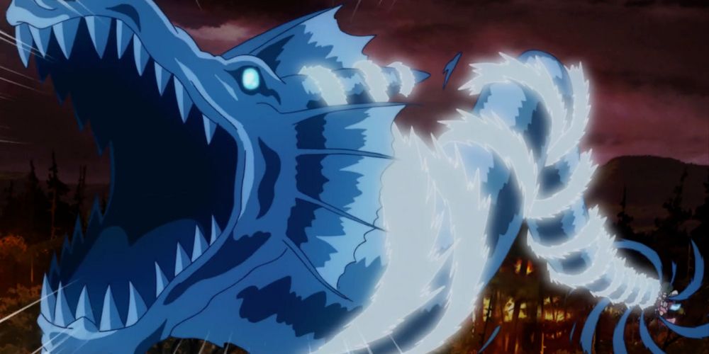 sea dragon's roar, a spell using water creation magic.