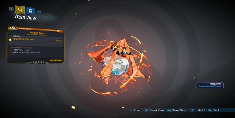 borderlands 3 phoenix tears legendary artifact