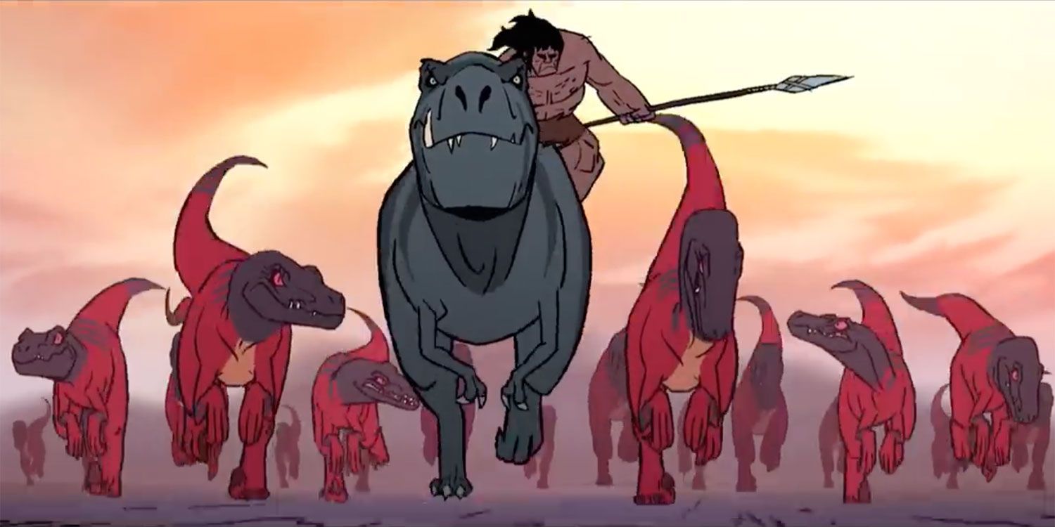 A Caveman And A Dinosaur Team Up In This Brutal Animated Series