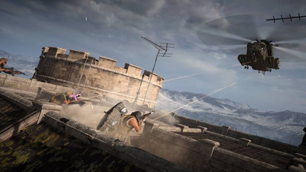 cod warzone helicopter shoots players prison