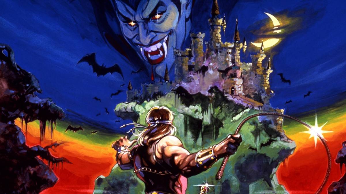 promo art of castle and Dracula for Castlevania Anniversary Collection