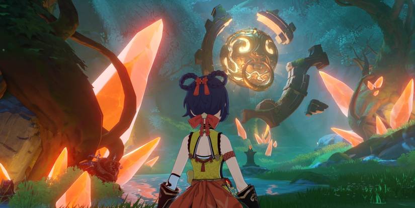 Genshin Impact Xiangling Chi Lair Machine Relic Dungeon Crystal