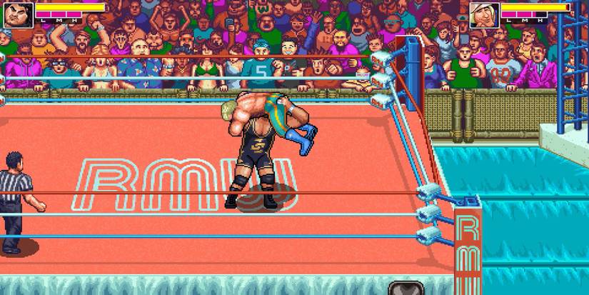 Cobb performing his finisher