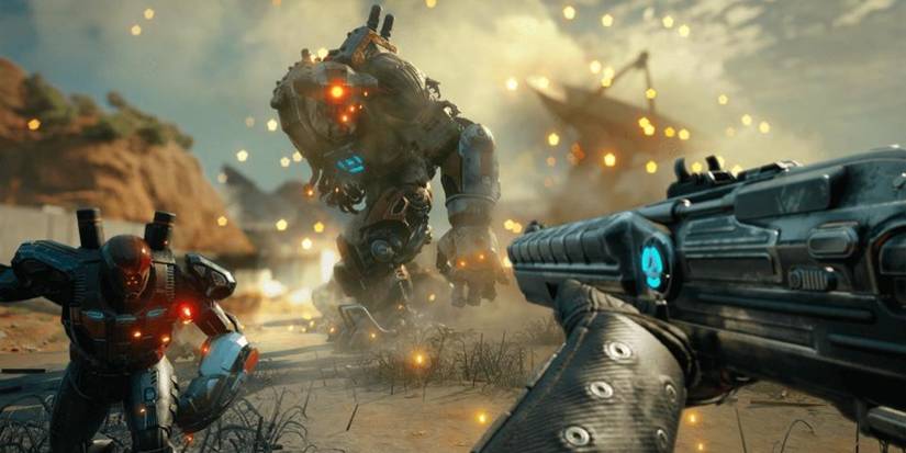 Rage 2 combat, enemy takedown