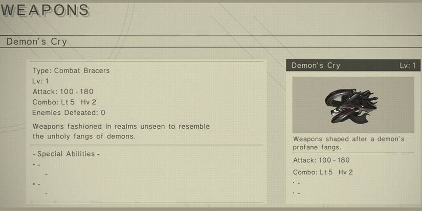 Demons Cry in Nier Automata